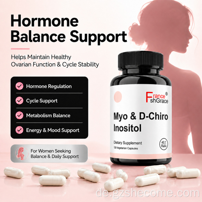 Premium Shecome Myo Inositol-Kapseln für den Hormonhaushalt